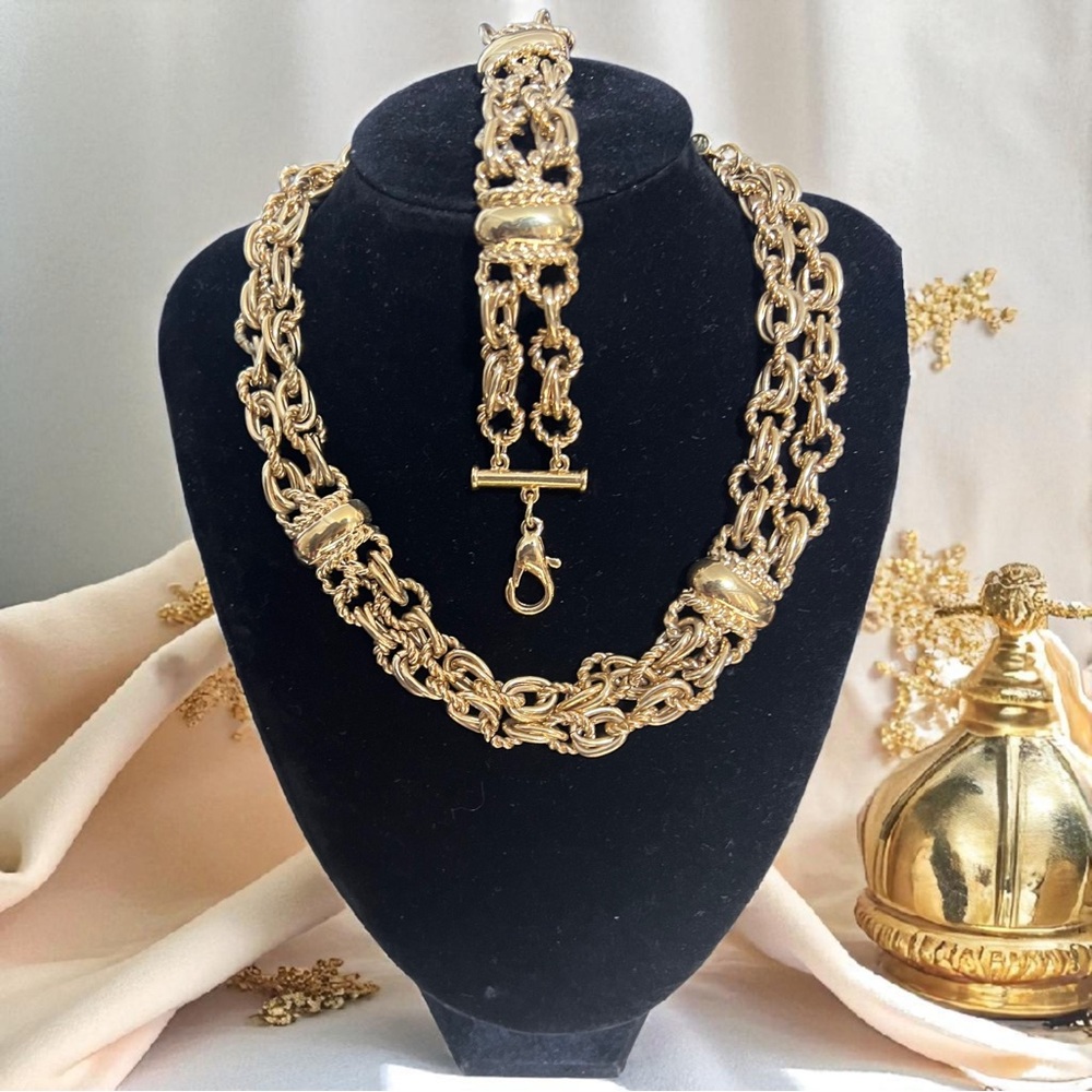 Vintage RARE Givenchy Necklace and Bracelet set